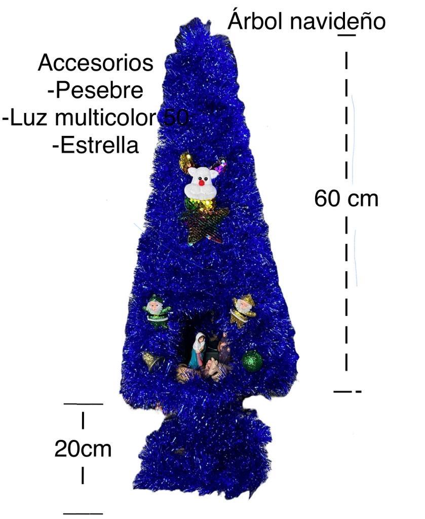 Árbol de Navidad con Pesebre Incorporado