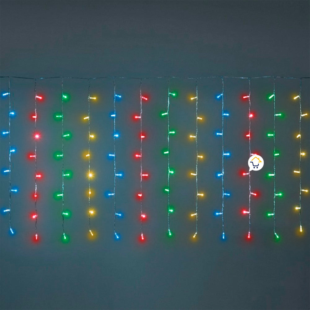 Cortina Luces Led de Navidad 3mx45cm